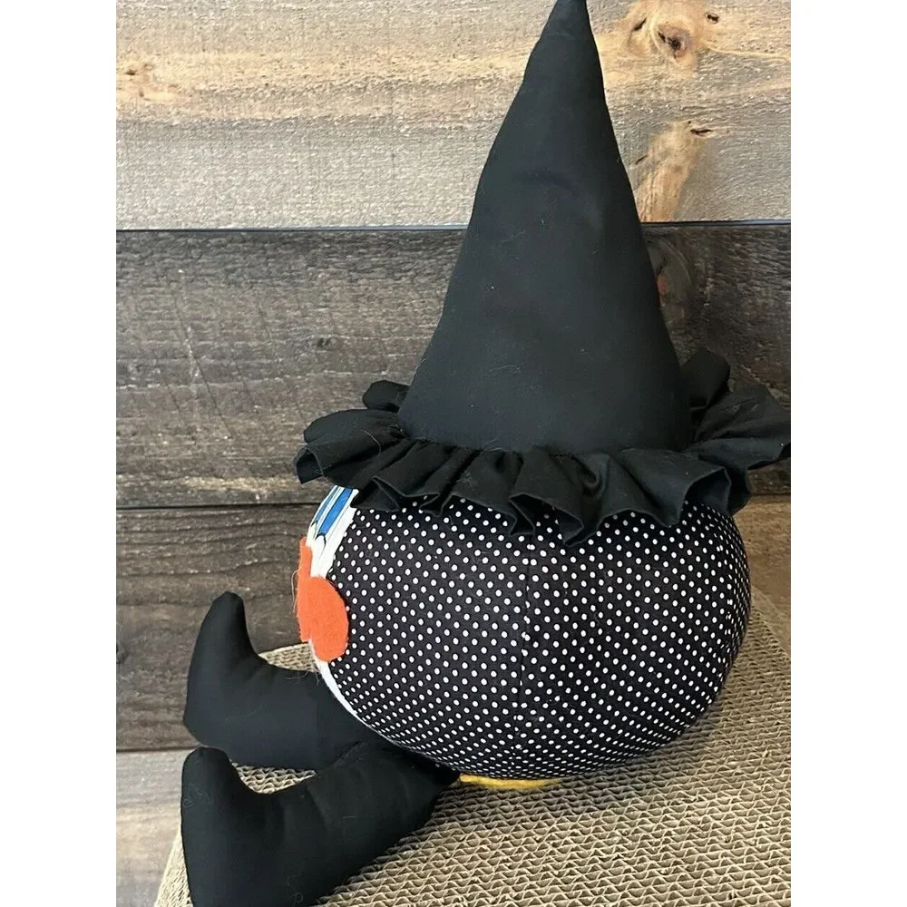 Vintage Halloween Witch Shelf Sitter Stuffed Handmade 12